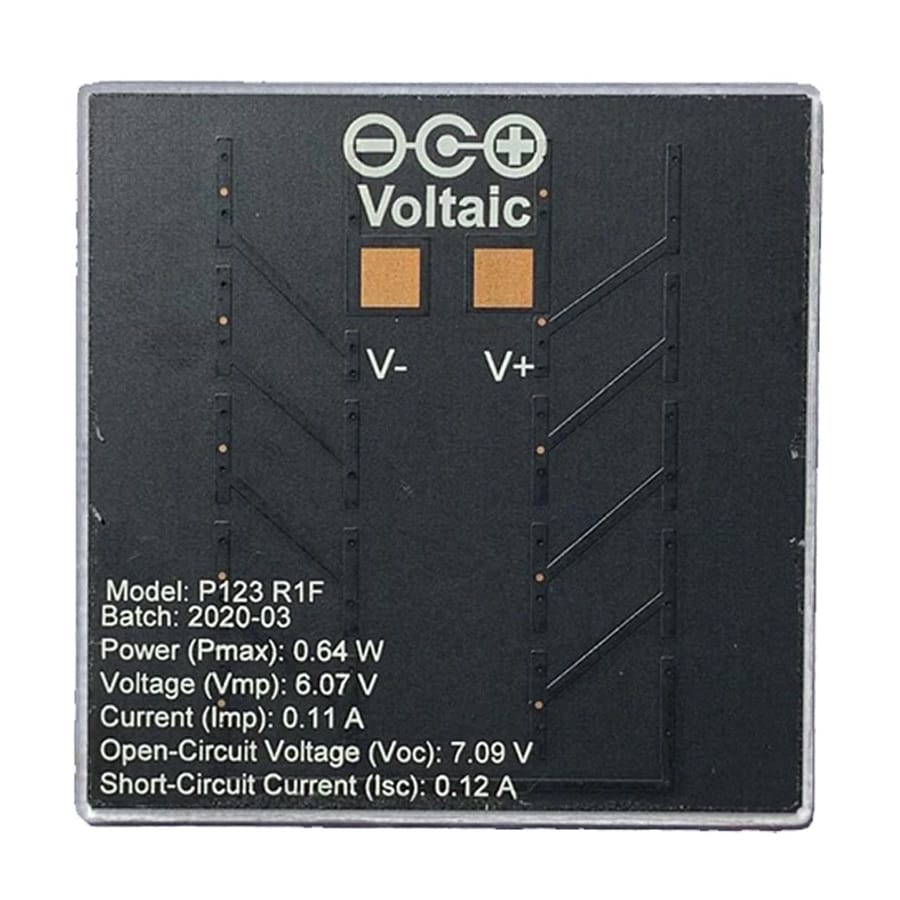 Voltaic P123 5V 0.6W Mini Solar Panel - ETFE by Voltaic Systems - The Pi Hut