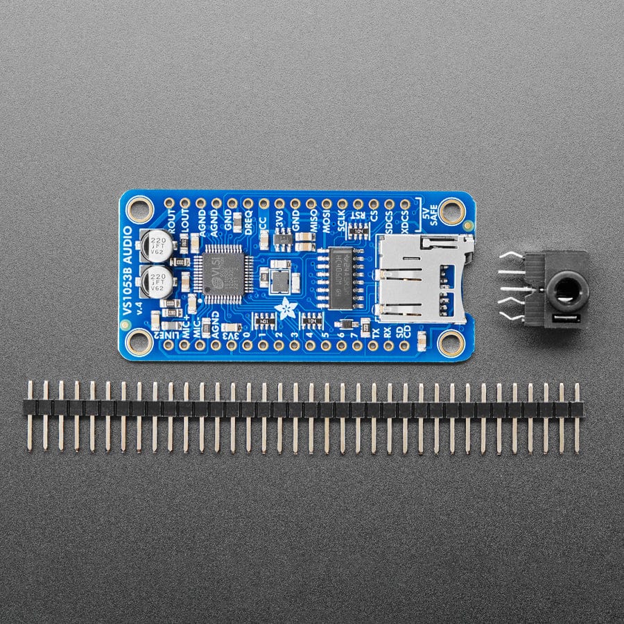 VS1053 Codec + MicroSD Breakout - MP3/WAV/MIDI/OGG Play + Record (v4) by Adafruit - The Pi Hut