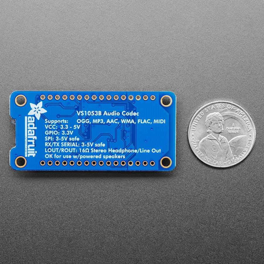 VS1053 Codec + MicroSD Breakout - MP3/WAV/MIDI/OGG Play + Record (v4) - The Pi Hut