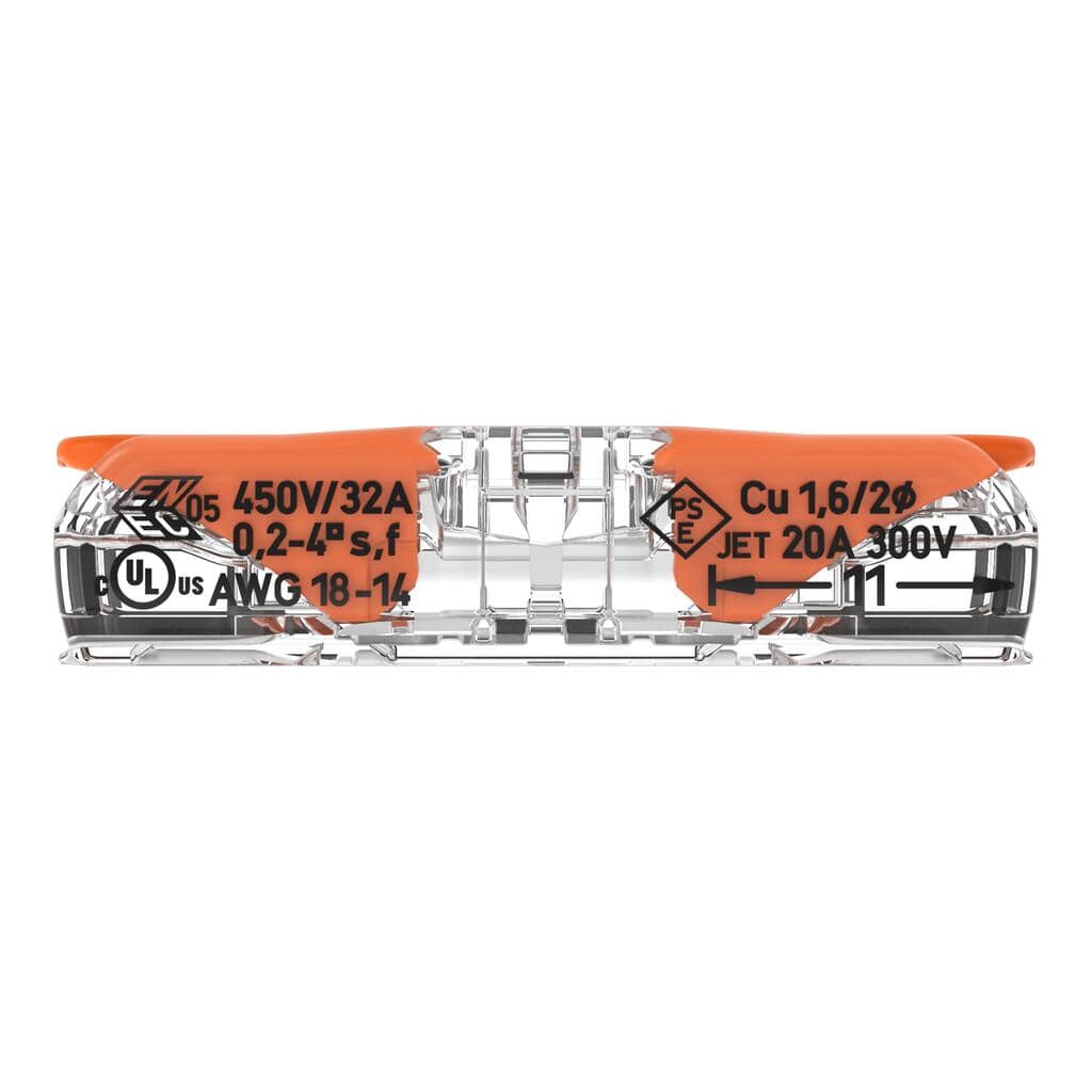 WAGO 221-2411 32A Inline Lever Connectors - Pack of 3 by Wago - The Pi Hut