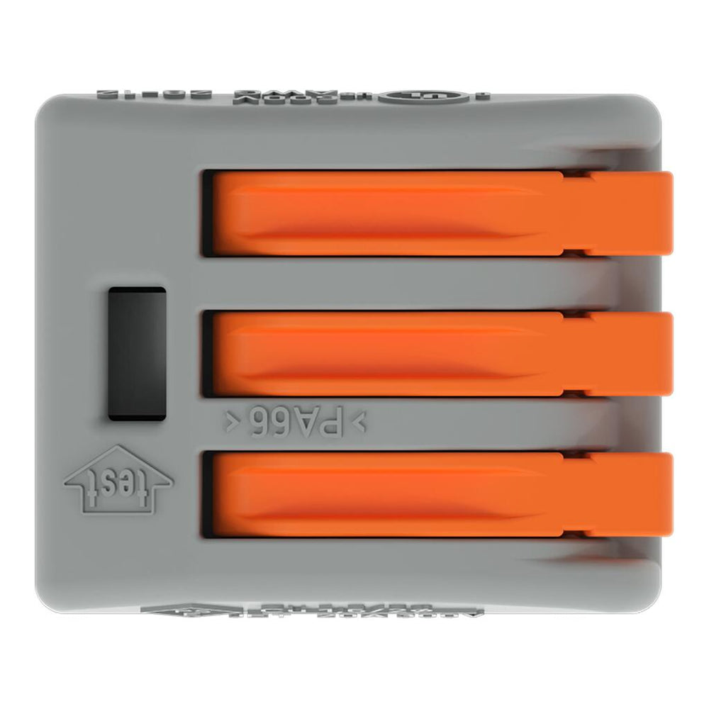 WAGO 222-413 32A 3-Way Lever Connectors - Pack of 3 by Wago - The Pi Hut