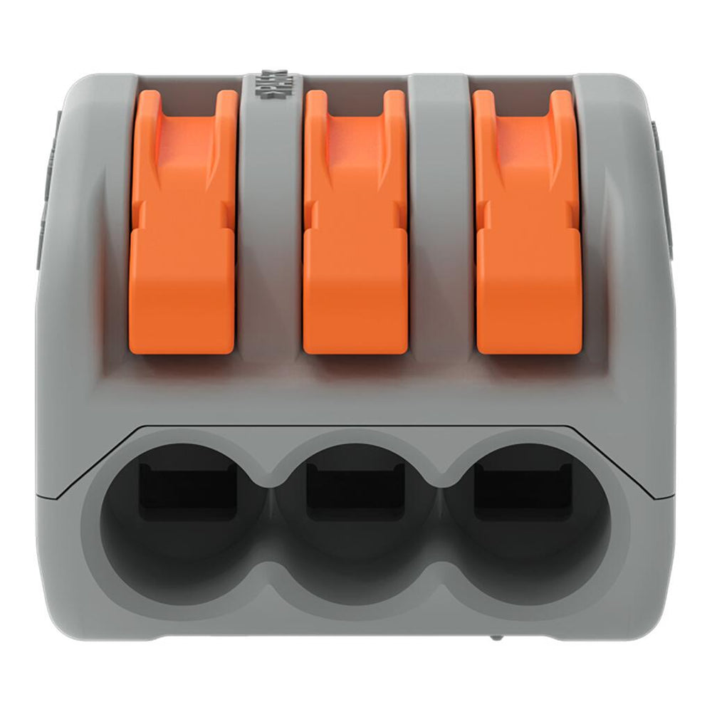 WAGO 222-413 32A 3-Way Lever Connectors - Pack of 3 by Wago - The Pi Hut