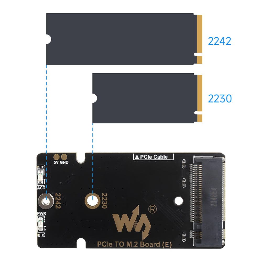 Waveshare M.2 Adapter with Active Cooler for Raspberry Pi 5 by Waveshare - The Pi Hut