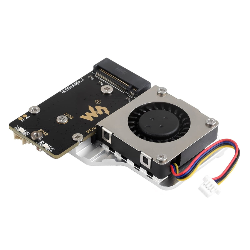 Waveshare M.2 Adapter with Active Cooler for Raspberry Pi 5 by Waveshare - The Pi Hut