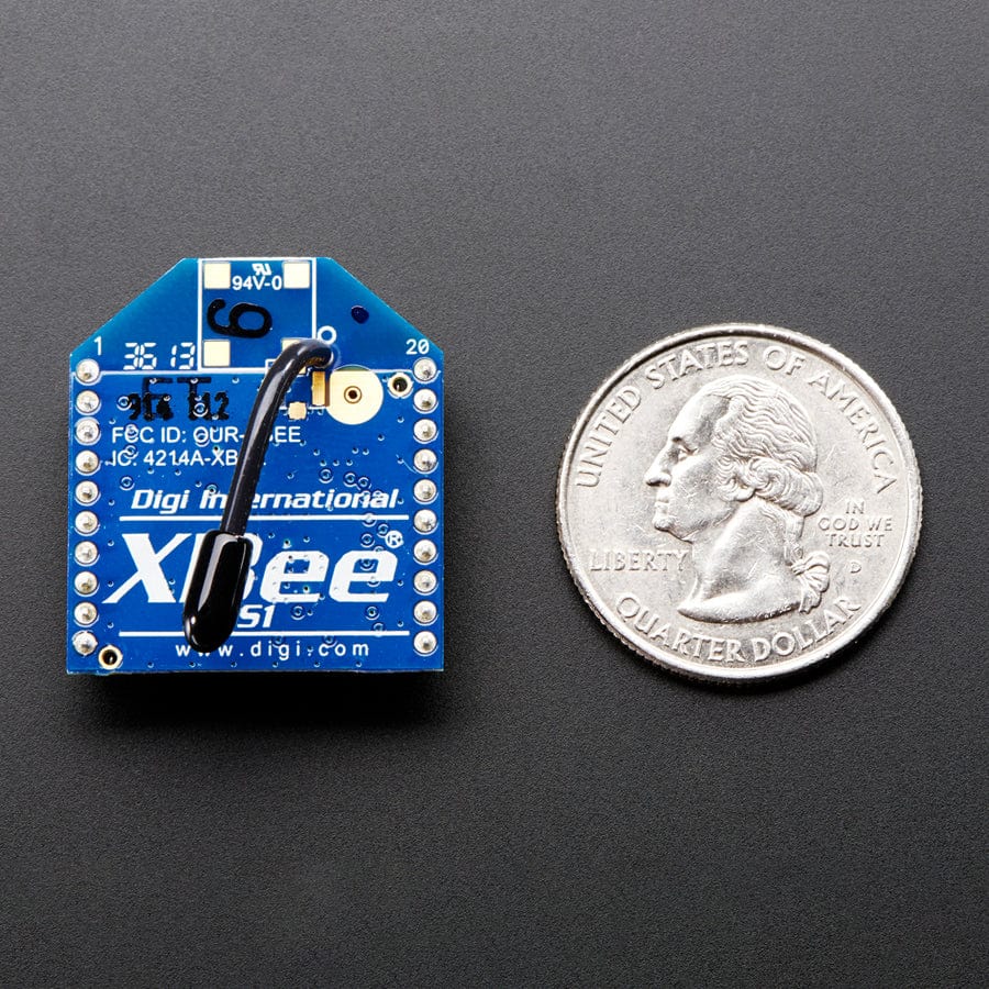 XBee Module - Series 1 - 1mW with Wire Antenna - XB24-AWI-001 by Adafruit - The Pi Hut