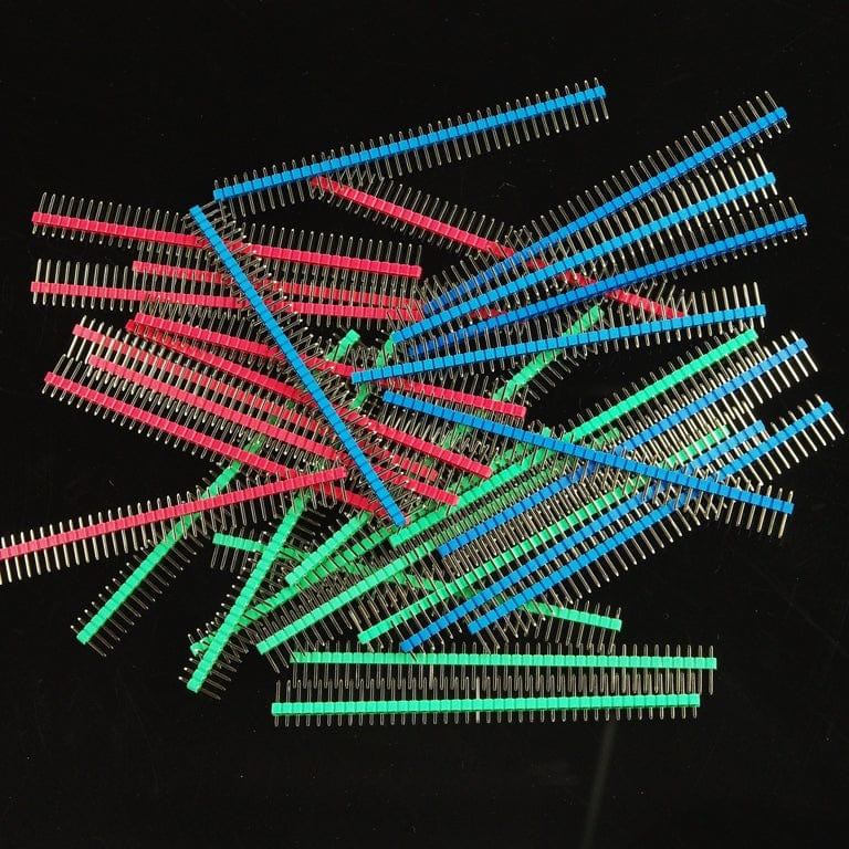 0.1″ (2.54 mm) Arduino Male Pin Headers (Straight Green 10PCS) by DFRobot - The Pi Hut