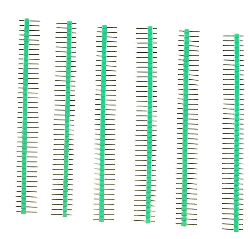 0.1″ (2.54 mm) Arduino Male Pin Headers (Straight Green 10PCS) by DFRobot - The Pi Hut