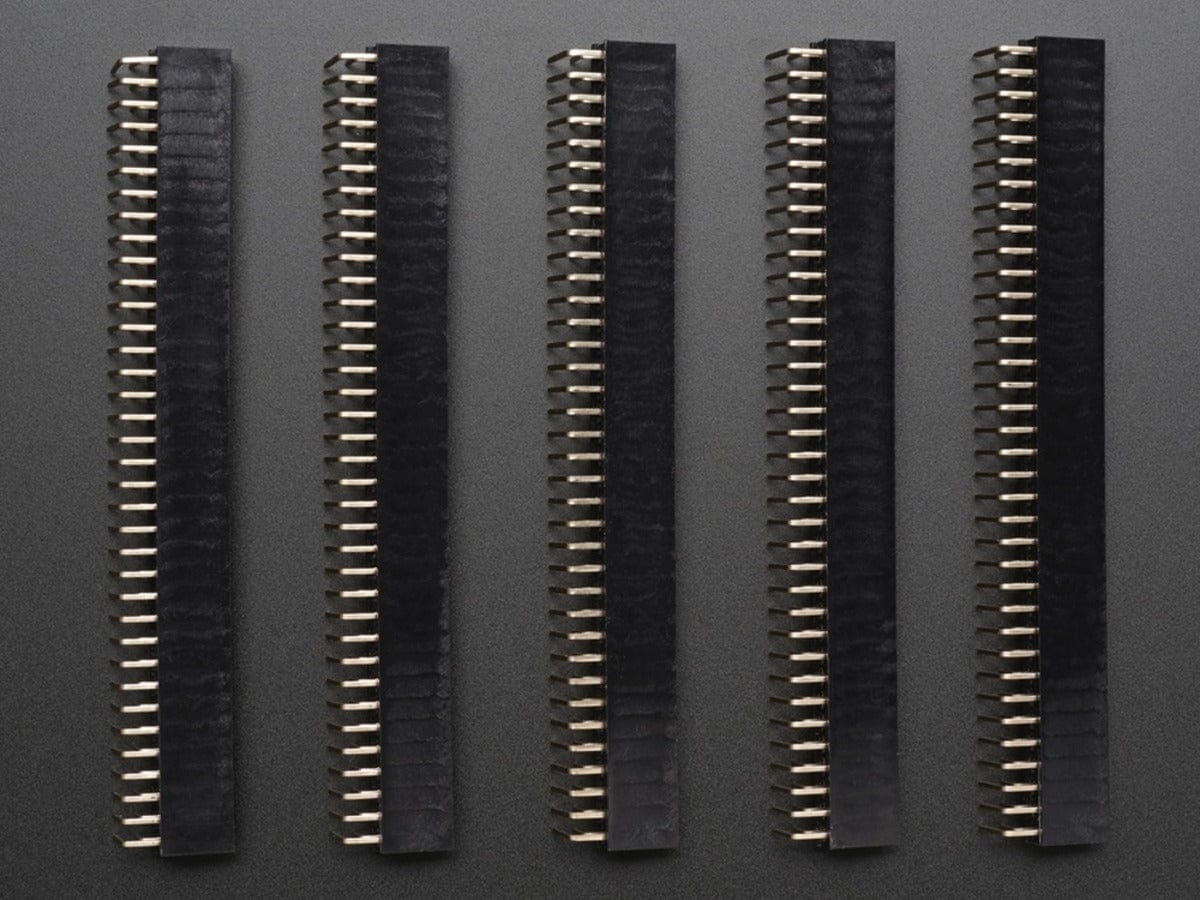 0.1" 2x36-pin Strip Right-Angle Socket (Female) Header (5 pack) by The Pi Hut - The Pi Hut