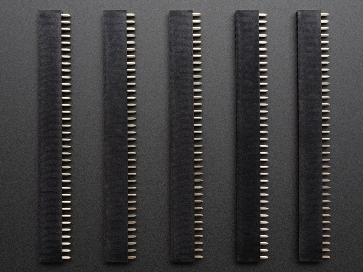 0.1" 2x36-pin Strip Straight Socket (Female) Header (5 pack) by The Pi Hut - The Pi Hut