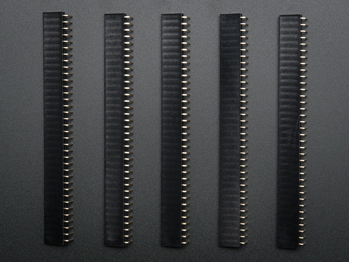 0.1" 36-pin Strip Right-Angle Female/Socket Header (5 pack) by The Pi Hut - The Pi Hut