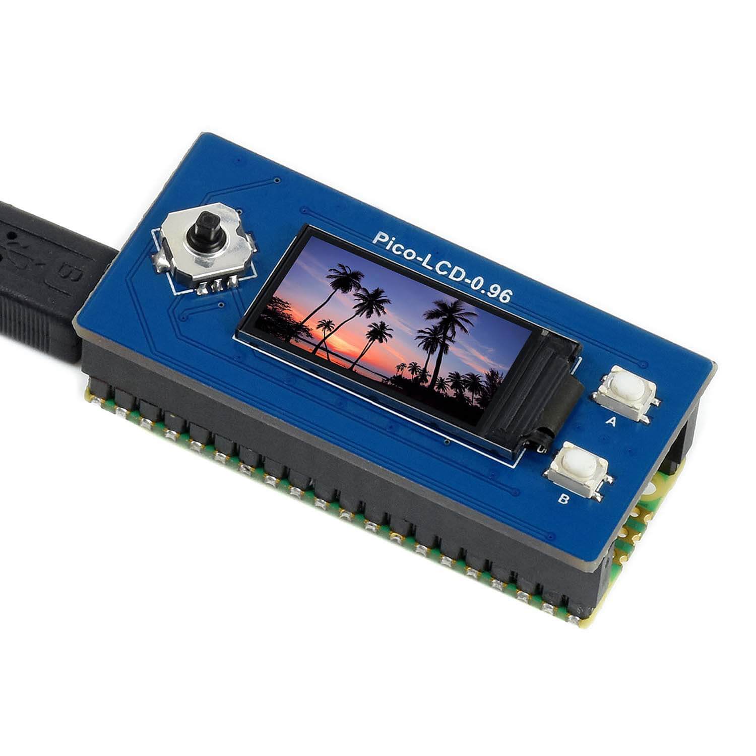 0.96" LCD Display Module for Raspberry Pi Pico (160×80) by Waveshare - The Pi Hut