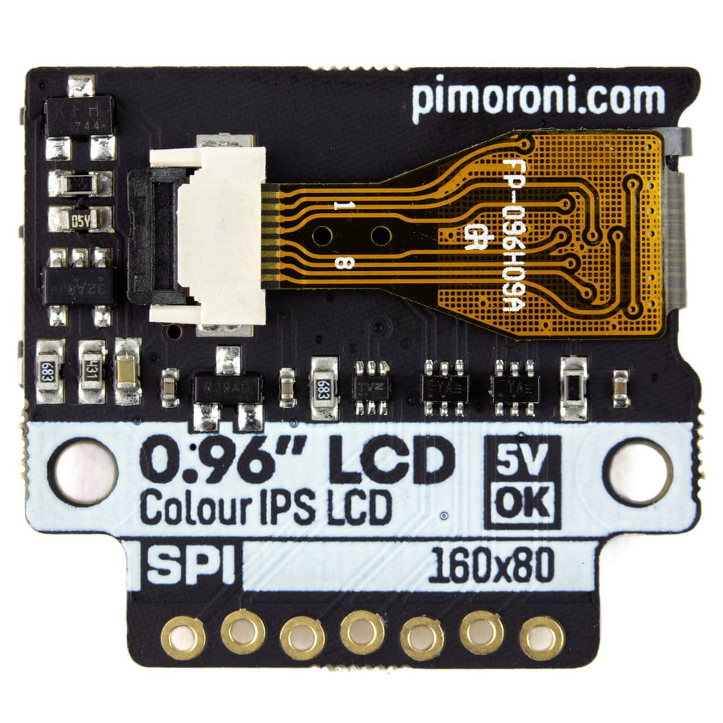 0.96" SPI Colour LCD (160x80) Breakout by Pimoroni - The Pi Hut