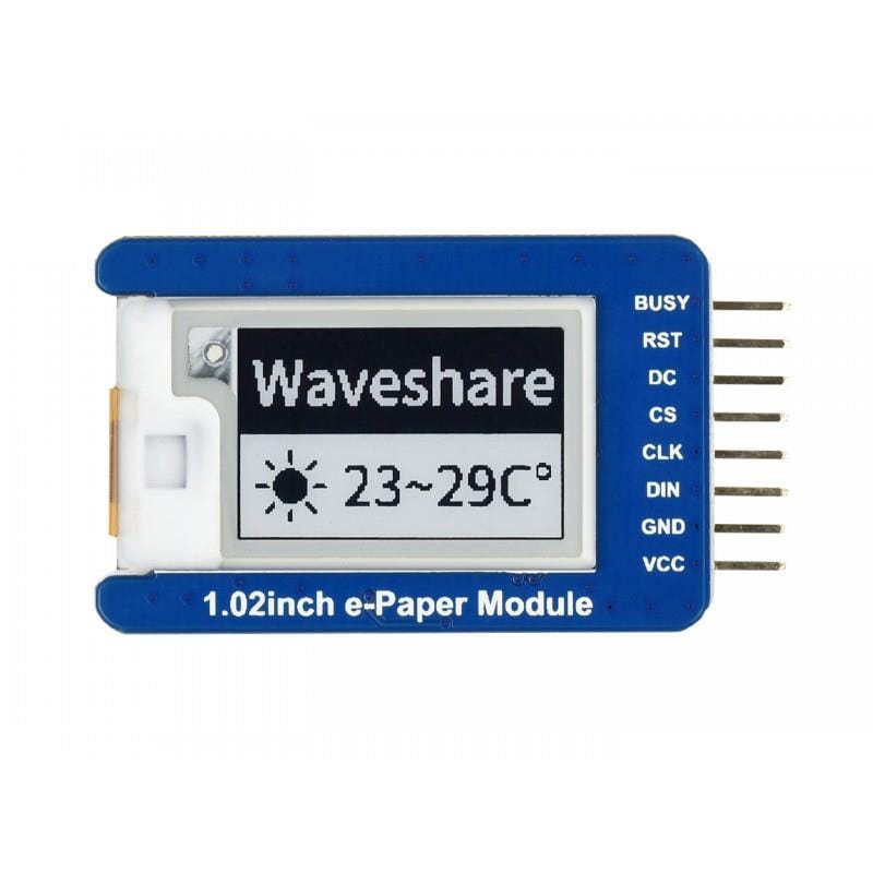1.02" E-Ink Display Module (128x80) by Waveshare - The Pi Hut