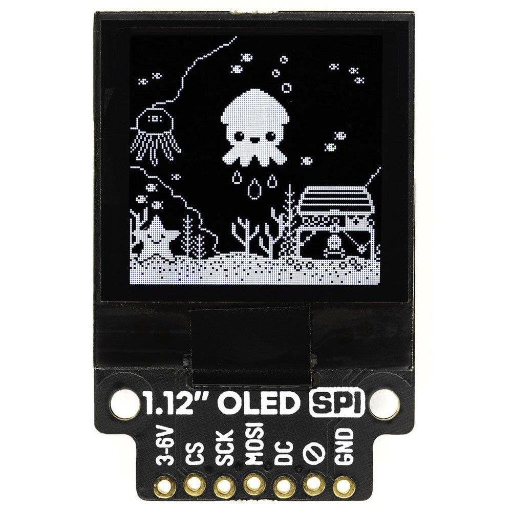 1.12" Mono OLED (128x128, white/black) Breakout – SPI by Pimoroni - The Pi Hut