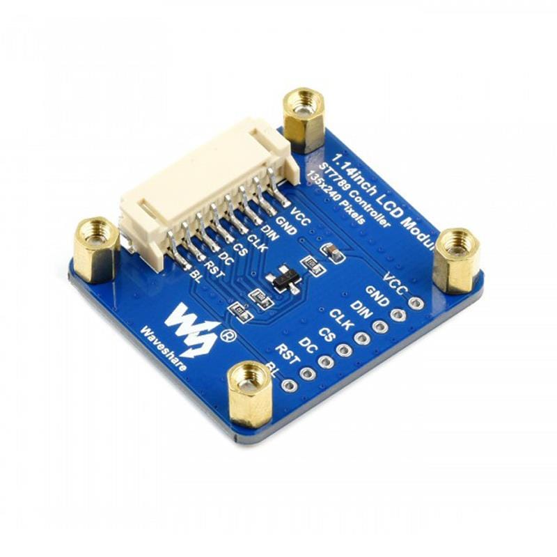 1.14" IPS LCD Display Module (240x135) by Waveshare - The Pi Hut