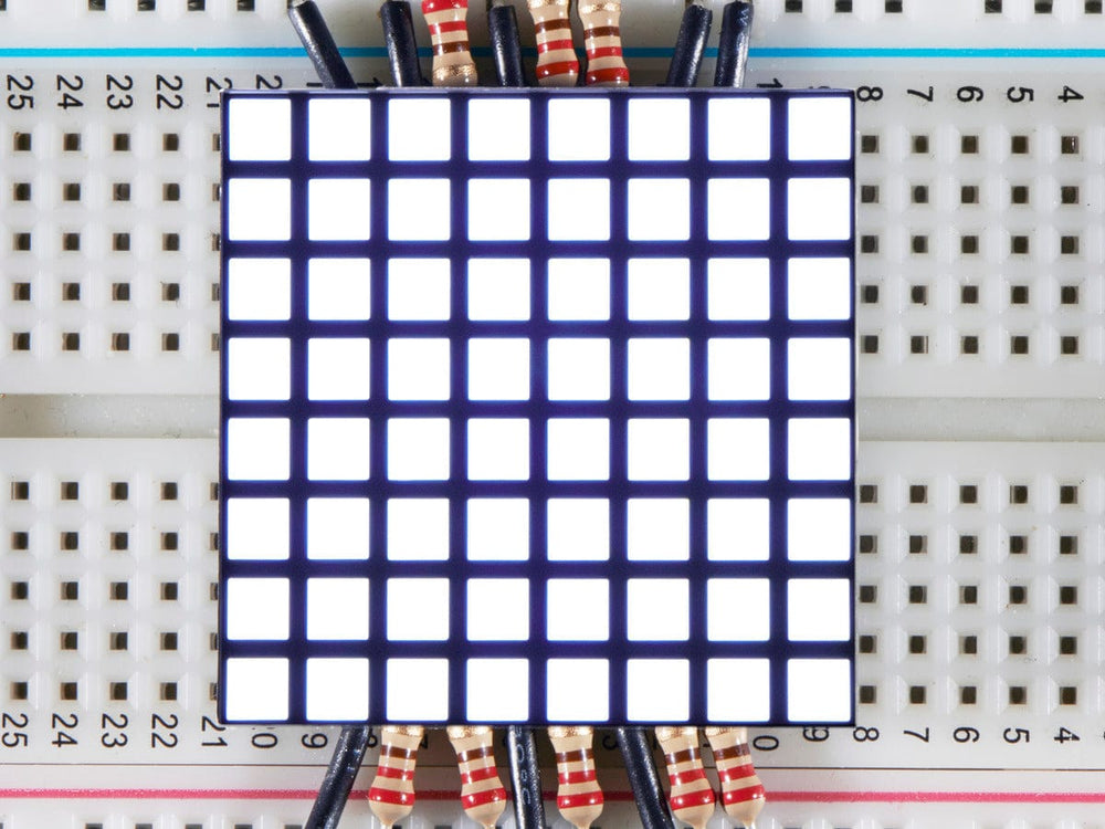 1.2" 8x8 Matrix Square Pixel - White (KWM-R30881CWB-Y) by The Pi Hut - The Pi Hut