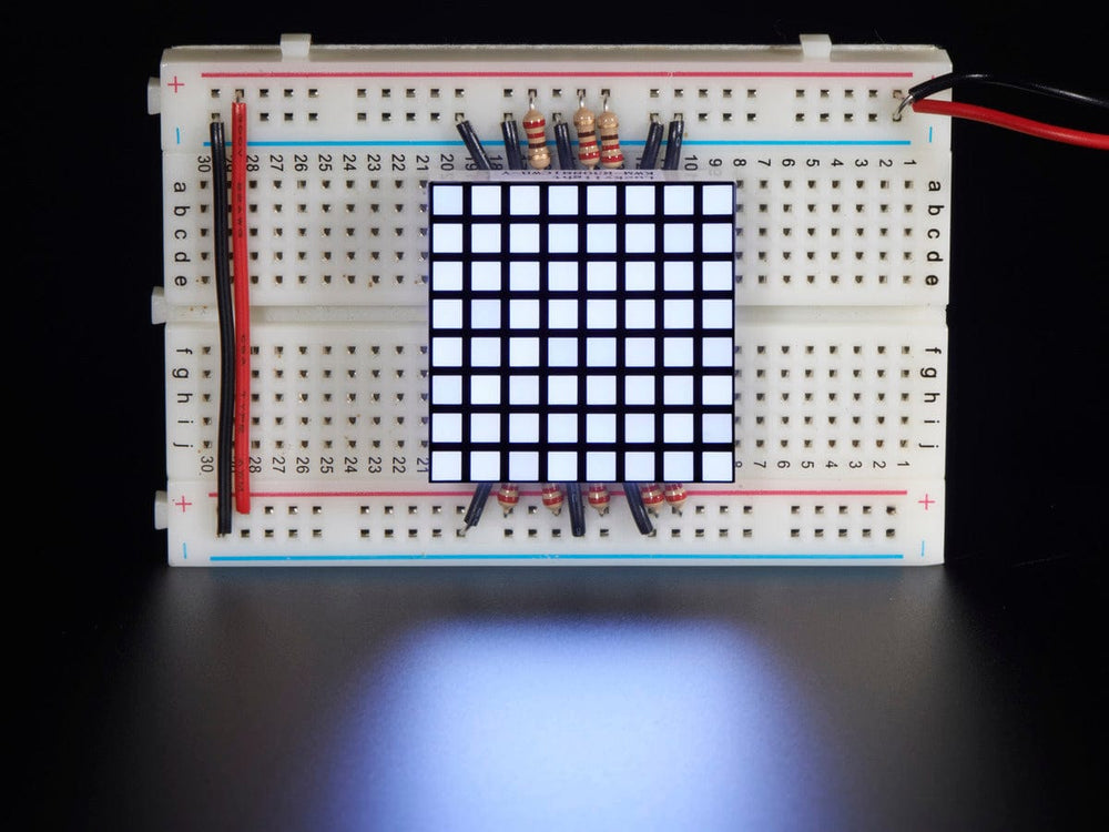 1.2" 8x8 Matrix Square Pixel - White (KWM-R30881CWB-Y) by The Pi Hut - The Pi Hut
