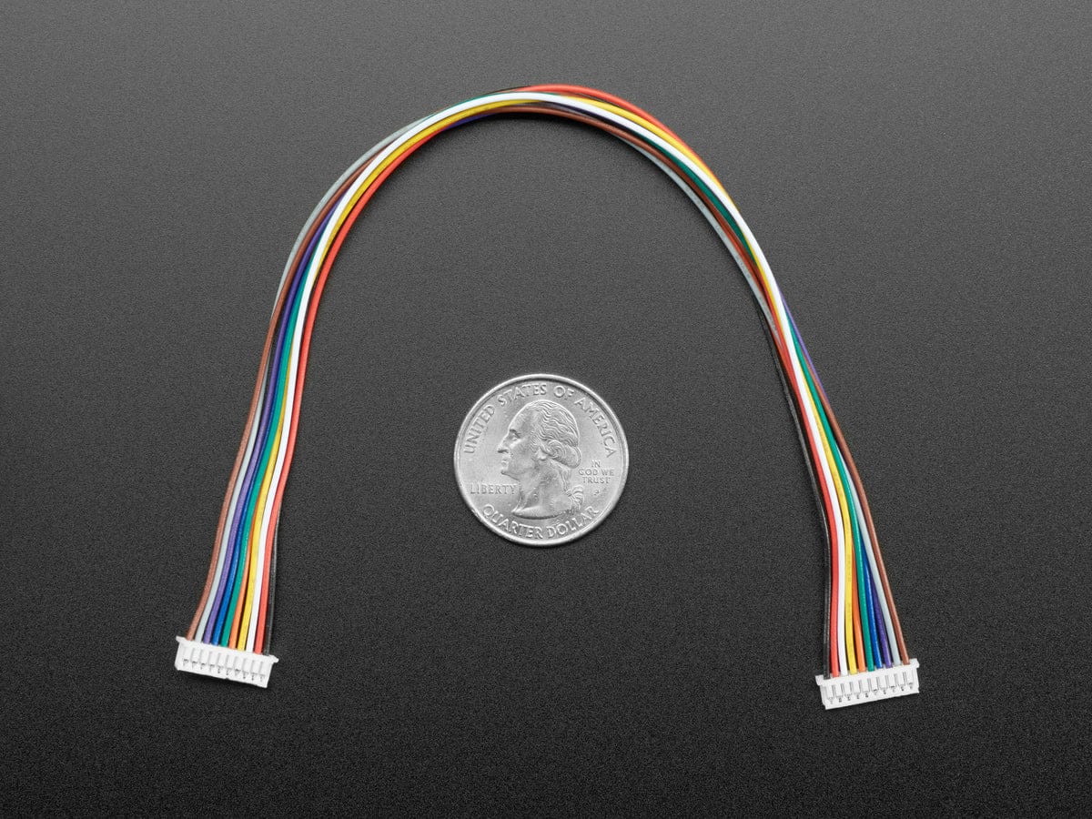 1.25mm Pitch 10-pin Cable 20cm long 1:1 Cable (Molex PicoBlade Compatible) by The Pi Hut - The Pi Hut
