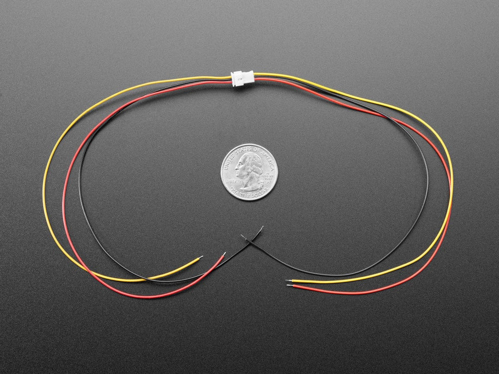 1.25mm Pitch 3-pin Cable Matching Pair - 40cm long (Molex PicoBlade Compatible) by The Pi Hut - The Pi Hut