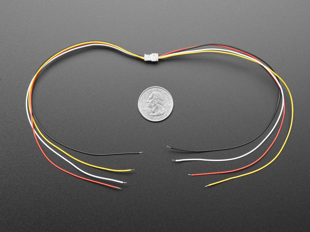 1.25mm Pitch 4-pin Cable Matching Pair - 40cm long (Molex PicoBlade Compatible) by The Pi Hut - The Pi Hut
