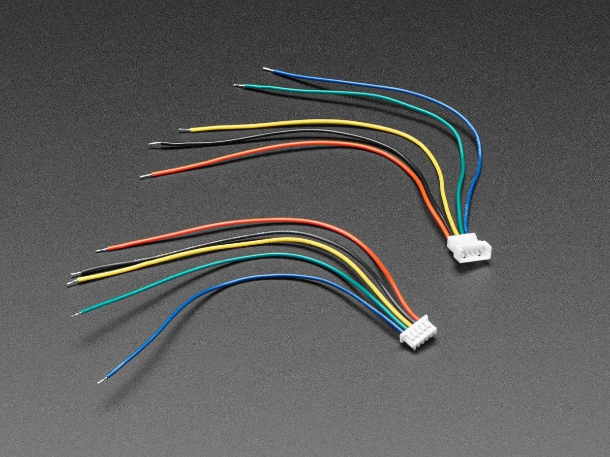 1.25mm Pitch 5-pin 28AWG Cable Matching Pair 10 cm long by The Pi Hut - The Pi Hut