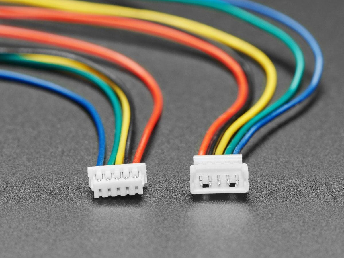 1.25mm Pitch 5-pin 28AWG Cable Matching Pair 10 cm long by The Pi Hut - The Pi Hut