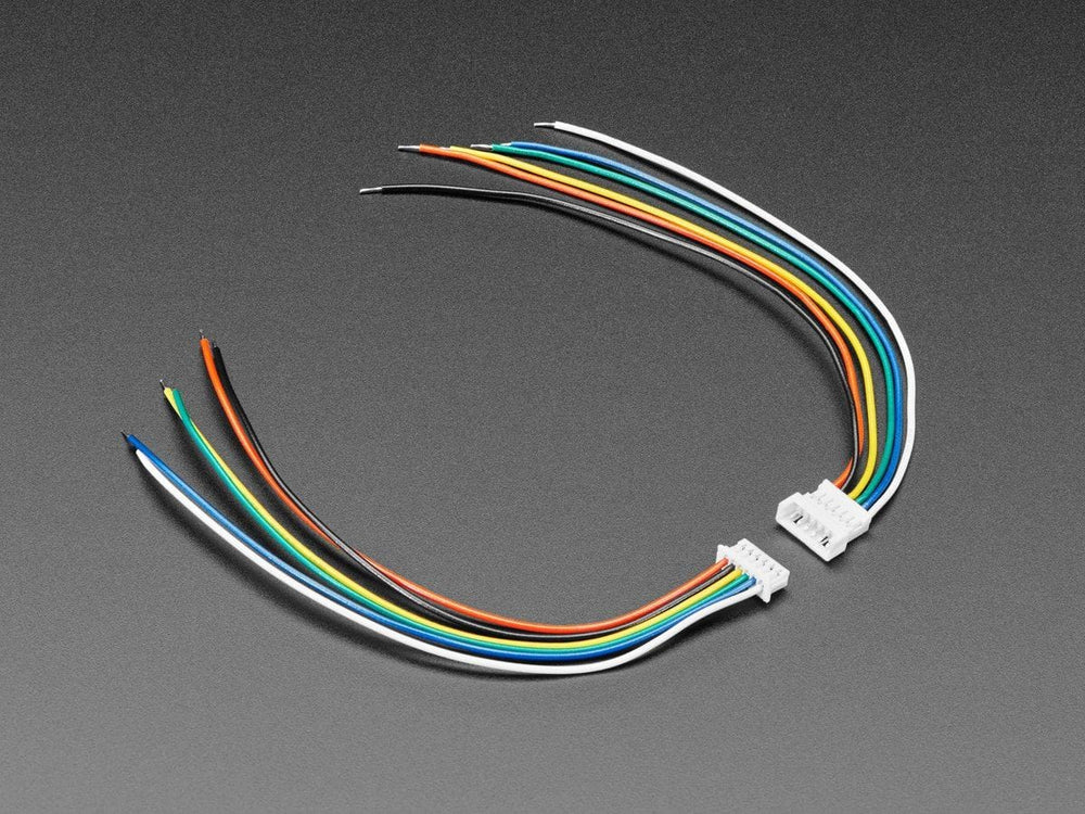 1.25mm Pitch 6-pin Cable Matching Pair - 10 cm long by The Pi Hut - The Pi Hut