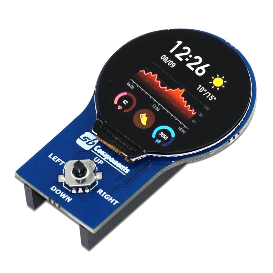 1.28” Round LCD HAT for Raspberry Pi Pico by SBC - The Pi Hut