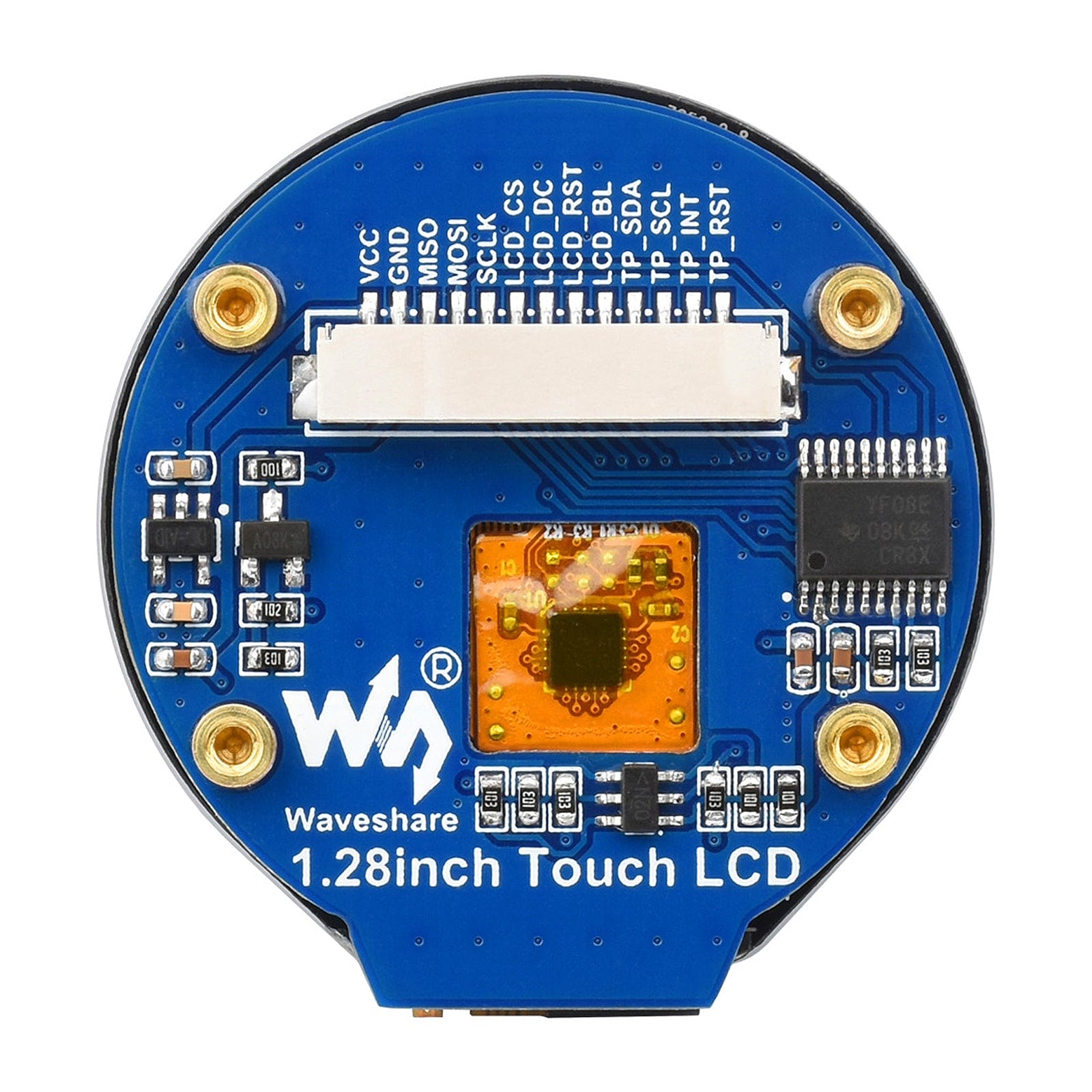1.28" Round Touchscreen LCD Display Module by Waveshare - The Pi Hut