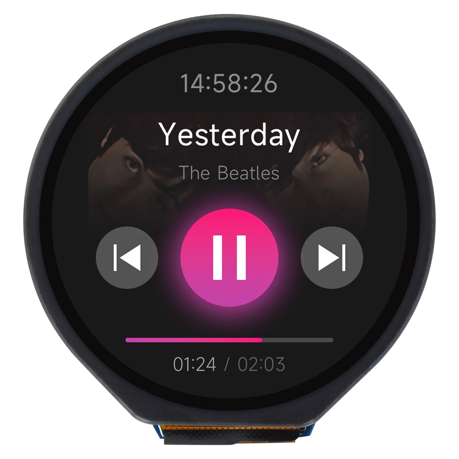 1.28" Round Touchscreen LCD Display Module by Waveshare - The Pi Hut
