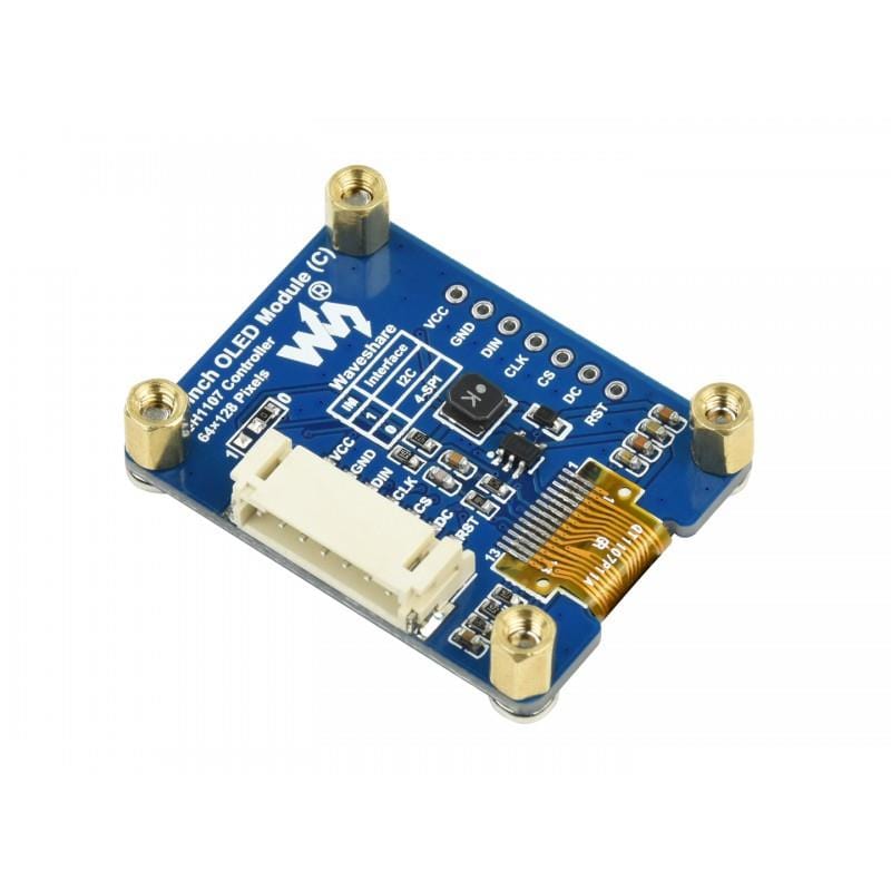 1.3" OLED Display Module (64×128) by Waveshare - The Pi Hut