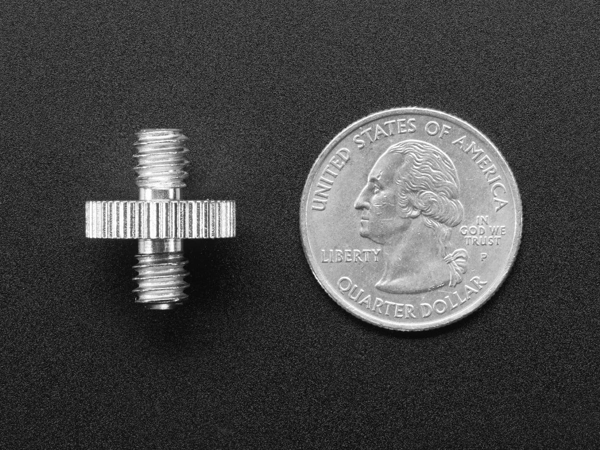 1/4" to 1/4" Screw Adapter - For Camera / Tripod / Photo / Video by The Pi Hut - The Pi Hut