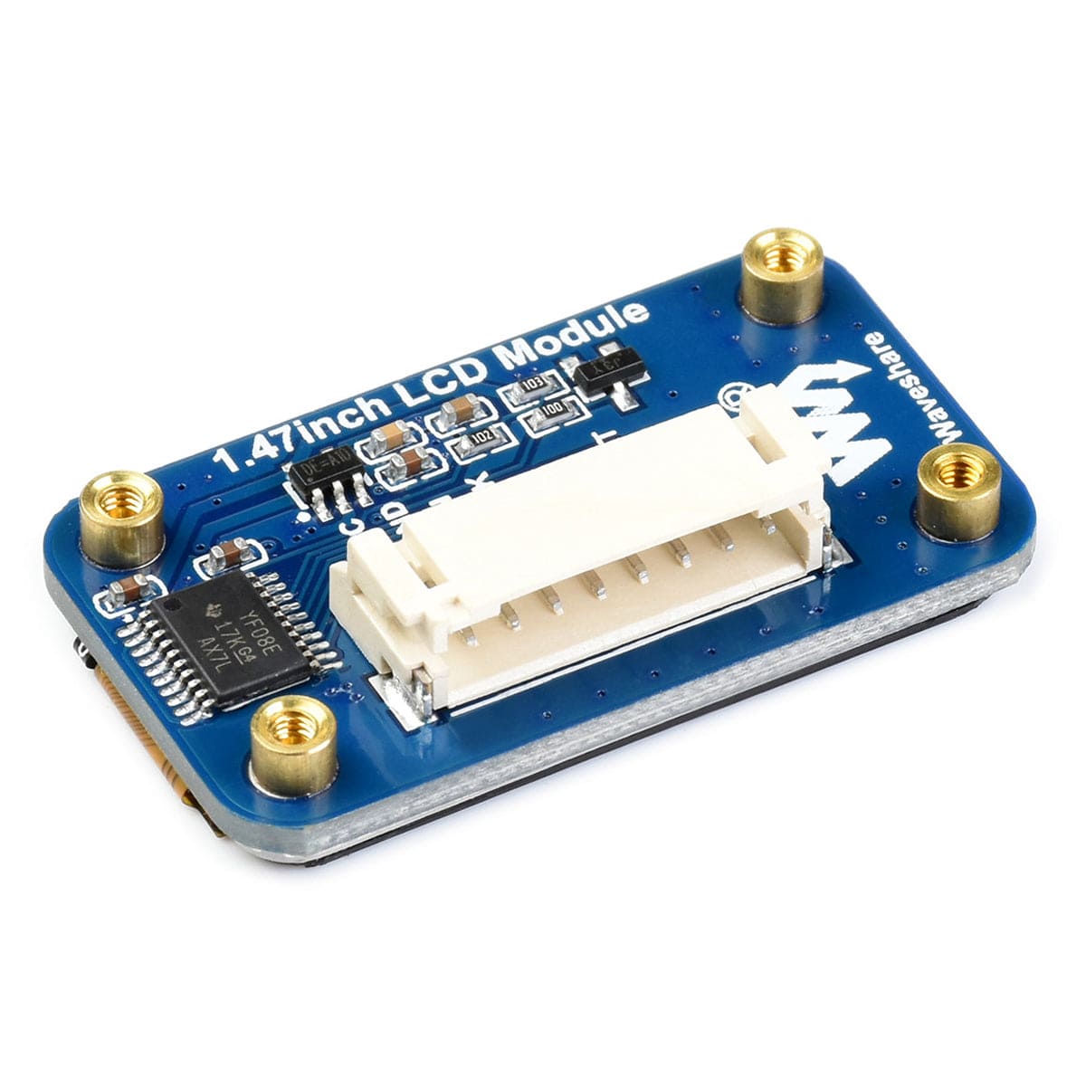 1.47" Rounded SPI LCD Display Module (172x320) by Waveshare - The Pi Hut