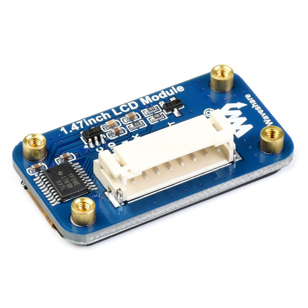 1.47" Rounded SPI LCD Display Module (172x320) by Waveshare - The Pi Hut