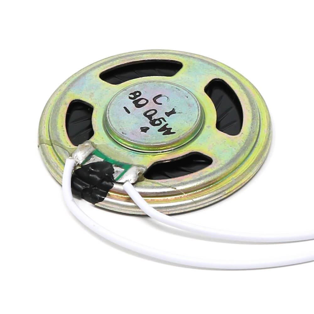 1.5" Mini metal Speaker with Wires - 8 Ohm 0.5W by The Pi Hut - The Pi Hut