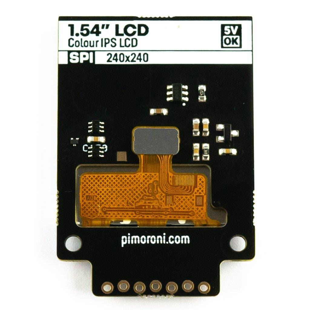 1.54" SPI Colour Square LCD (240x240) Breakout by Pimoroni - The Pi Hut