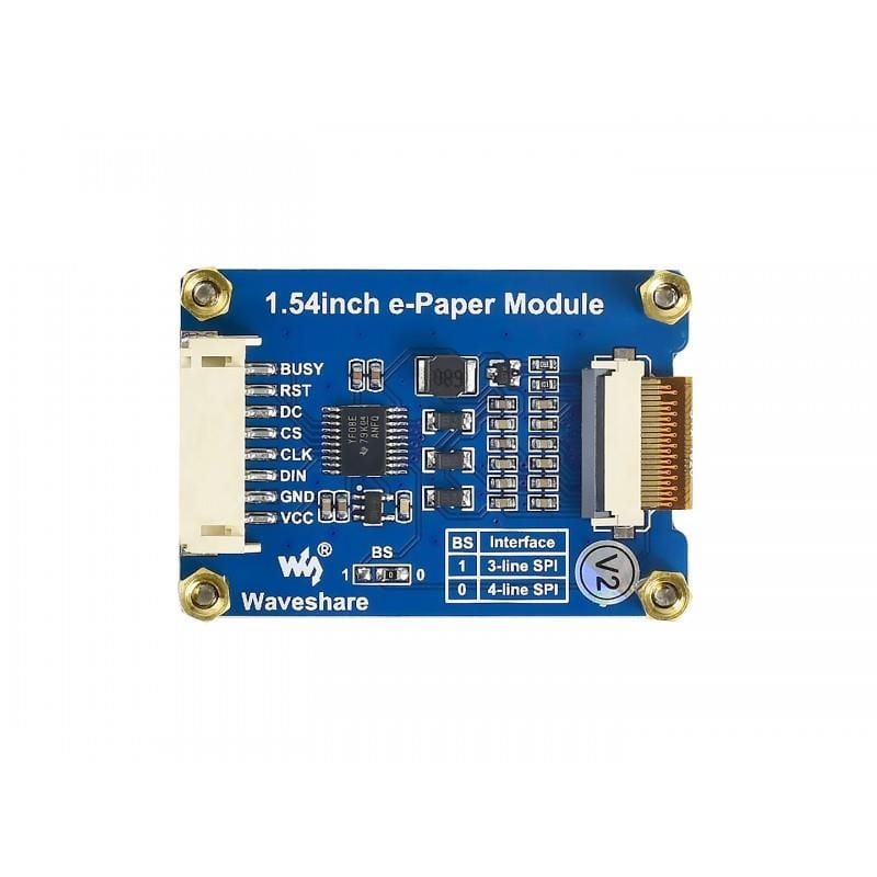 1.54" three-colour E-Ink display module (200x200) by Waveshare - The Pi Hut