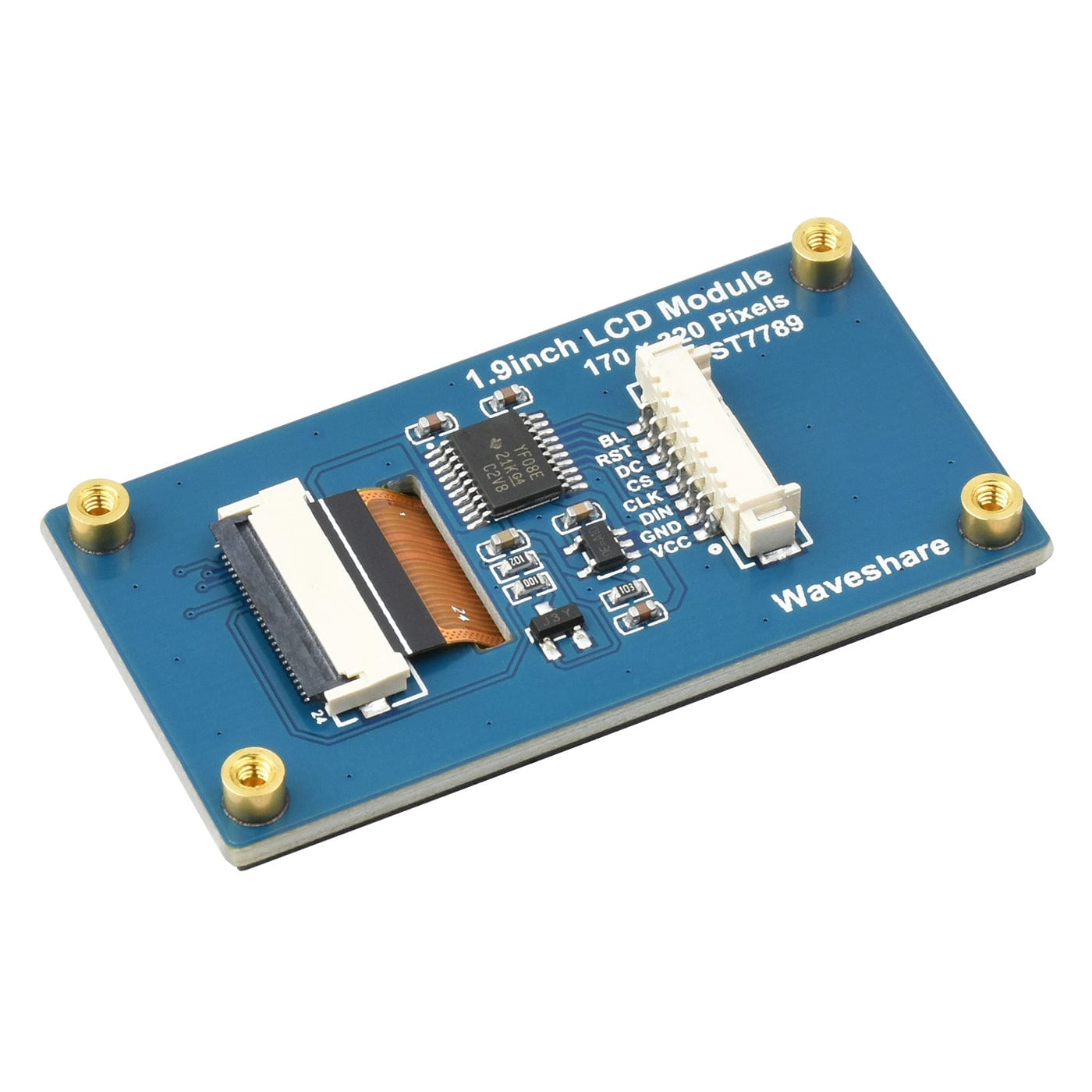 1.9" IPS LCD Display Module (170x320, SPI) by Waveshare - The Pi Hut