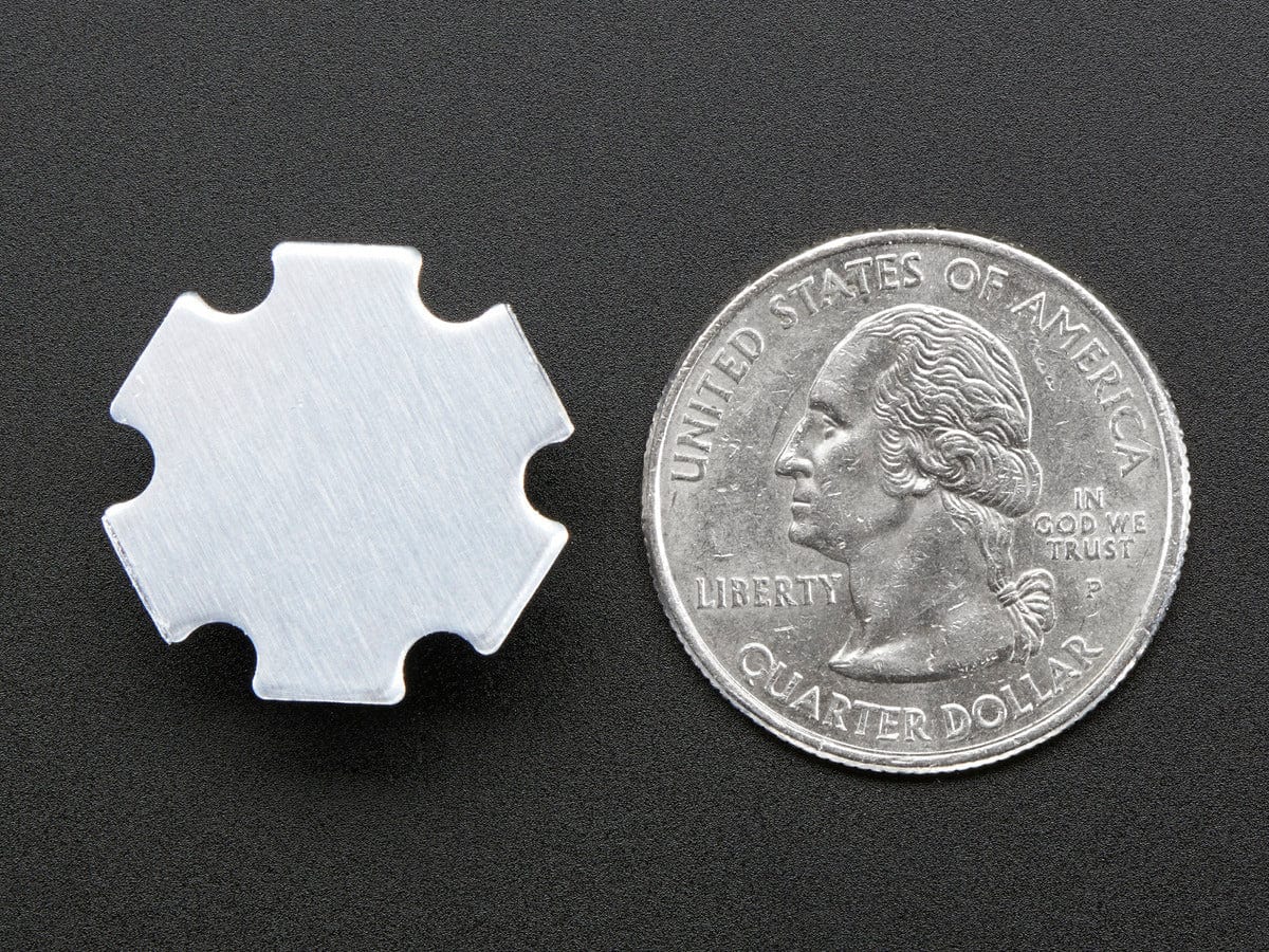 1 Watt Cool White LED - Heatsink Mounted by The Pi Hut - The Pi Hut