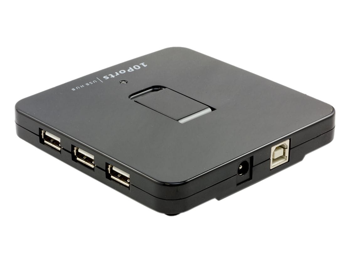 10 Port USB 2.0 Hub - 5V 4A by The Pi Hut - The Pi Hut