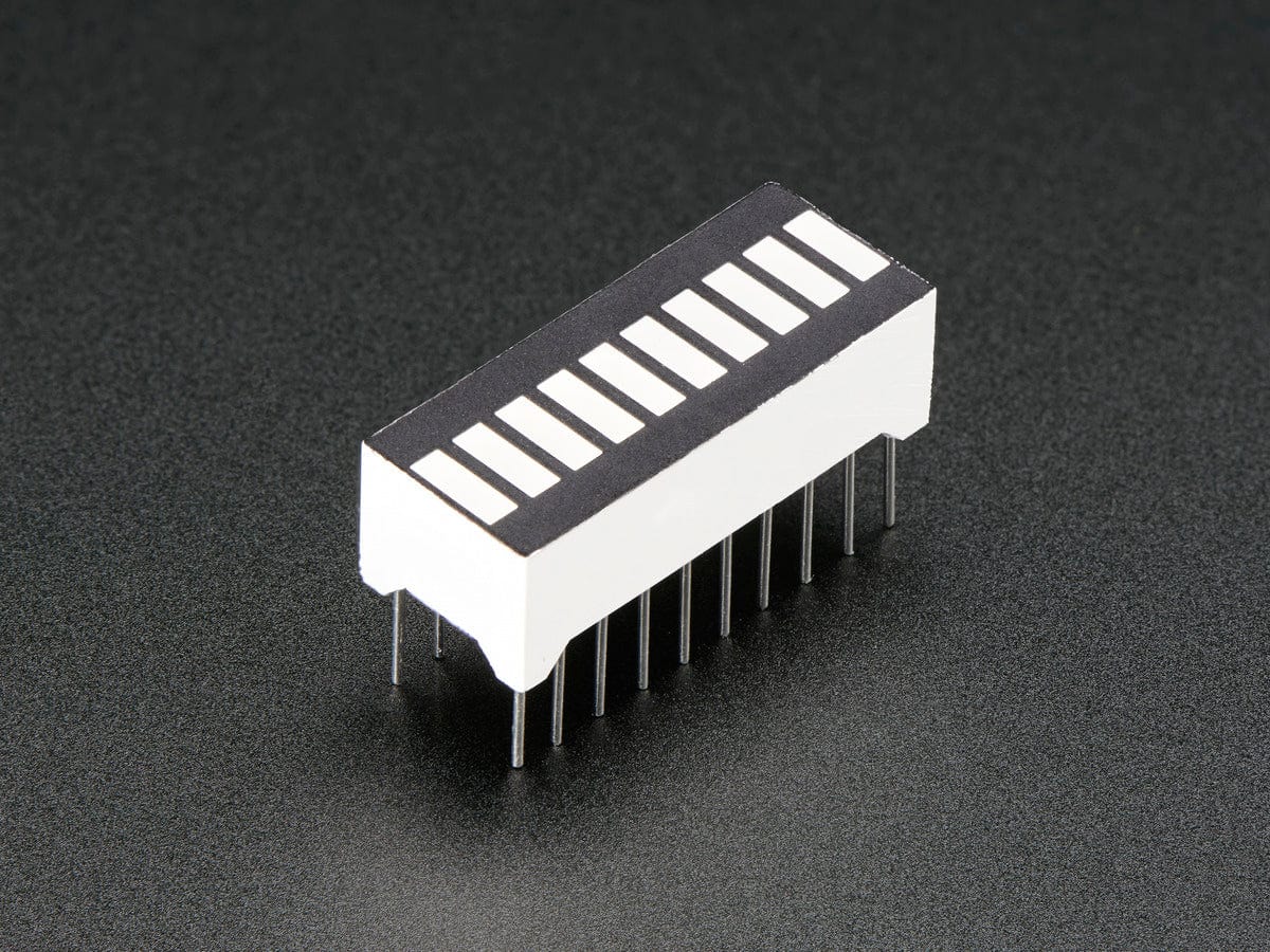 10 Segment Light Bar Graph LED Display - Amber (KWL-R1025UAB) by The Pi Hut - The Pi Hut