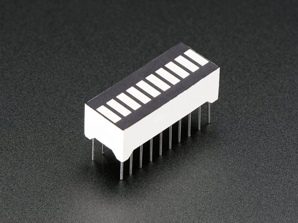 10 Segment Light Bar Graph LED Display - Amber (KWL-R1025UAB) by The Pi Hut - The Pi Hut
