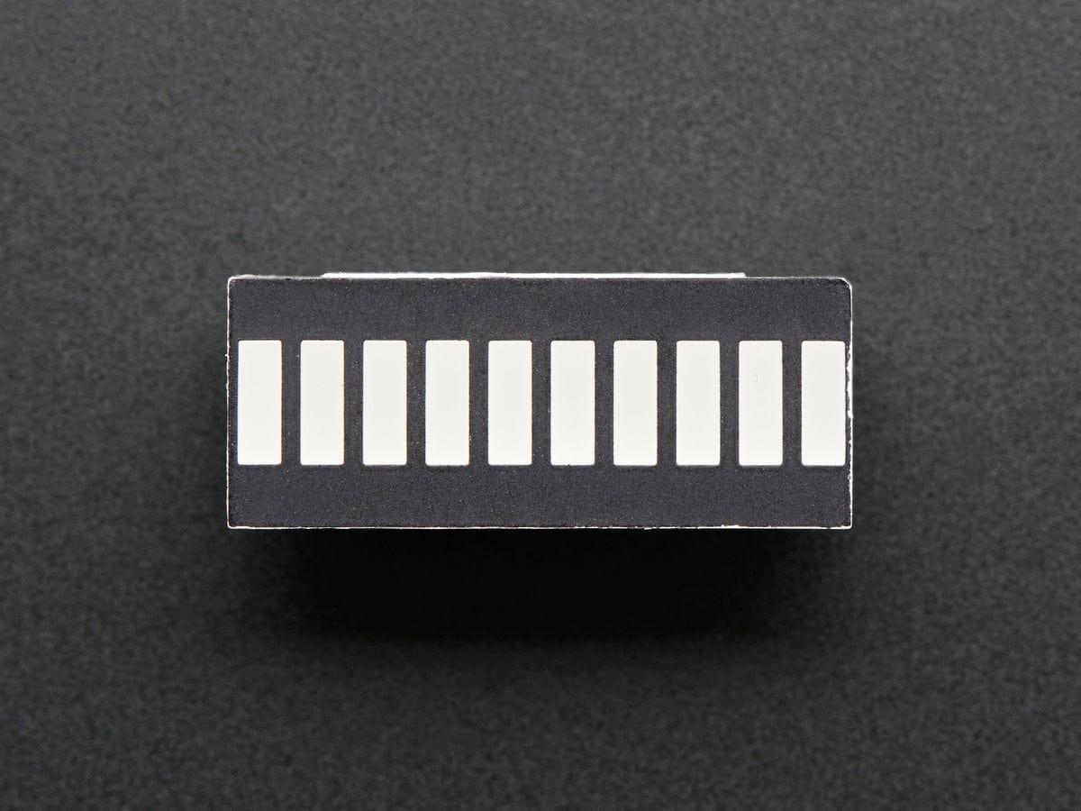 10 Segment Light Bar Graph LED Display - Yellow by The Pi Hut - The Pi Hut