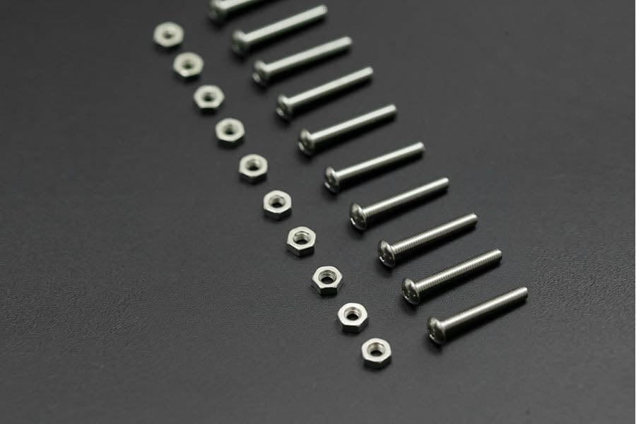 10 Sets M3x20 Screw Low Profile Hex Head Cap Screw by DFRobot - The Pi Hut