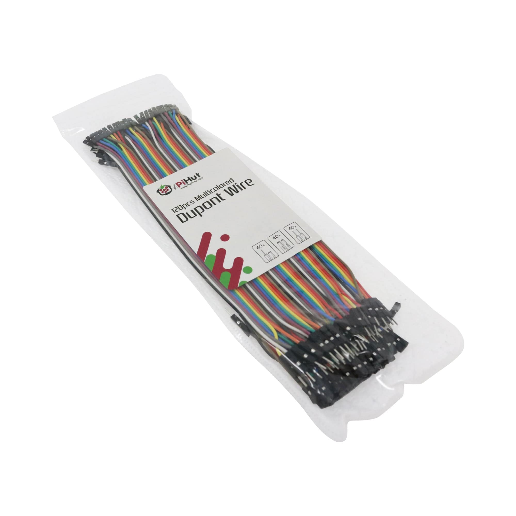 120-Piece Ultimate Jumper Bumper Pack (Dupont Wire) by The Pi Hut - The Pi Hut