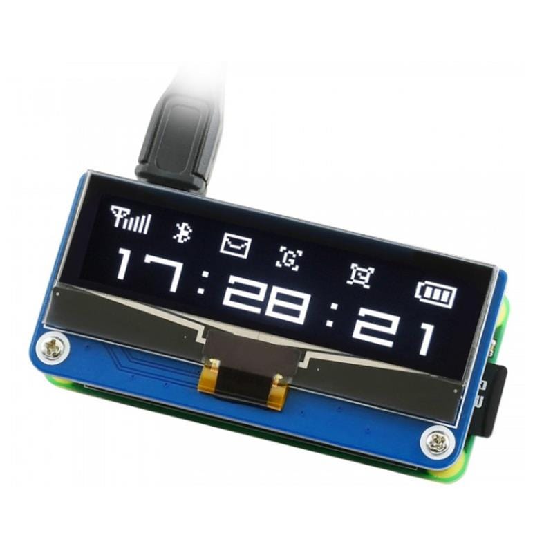 128×32 2.23inch OLED display HAT for Raspberry Pi - The Pi Hut