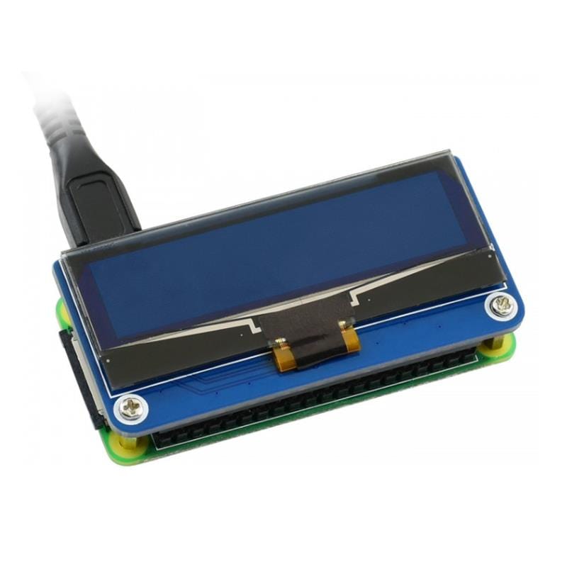 128×32 2.23inch OLED display HAT for Raspberry Pi by Waveshare - The Pi Hut