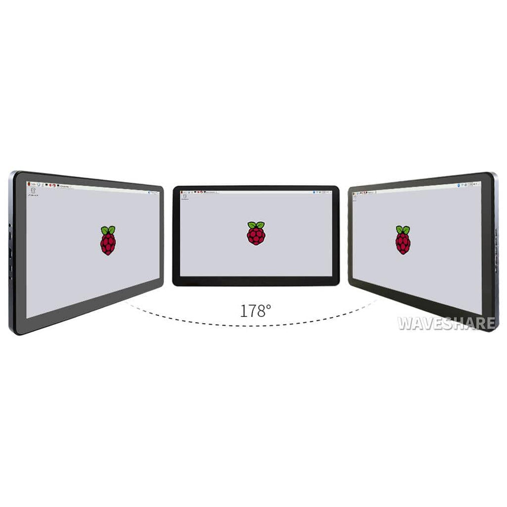 15.6" Capacitive Touchscreen IPS LCD (H) with Case (1920x1080) - The Pi Hut