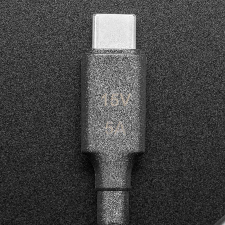 15V 5A USB-C 3.1 PD to 5.5mm Barrel Jack Cable - 1.2m with E-Mark by The Pi Hut - The Pi Hut