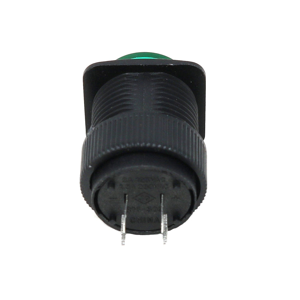 16mm Illuminated Pushbutton - Green Momentary by The Pi Hut - The Pi Hut